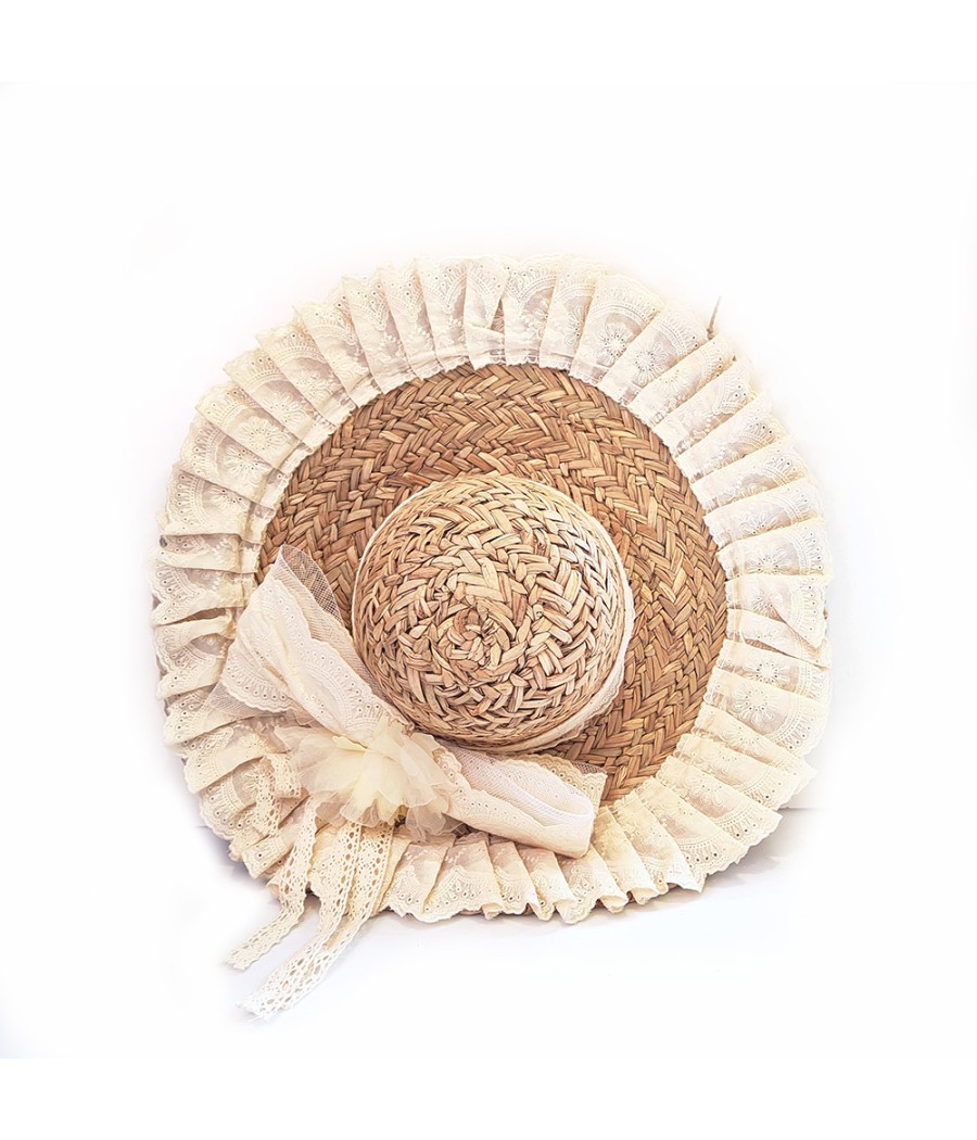 WIDE BRIM SUMMER HAT F20378H