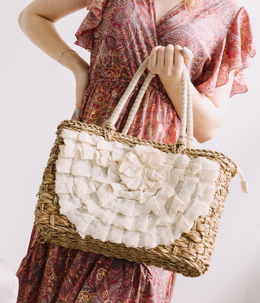 STRAW TOTE BAG FB-20011