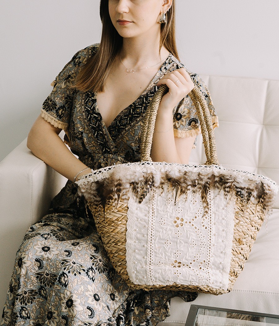STRAW TOTE BAG FB-20026