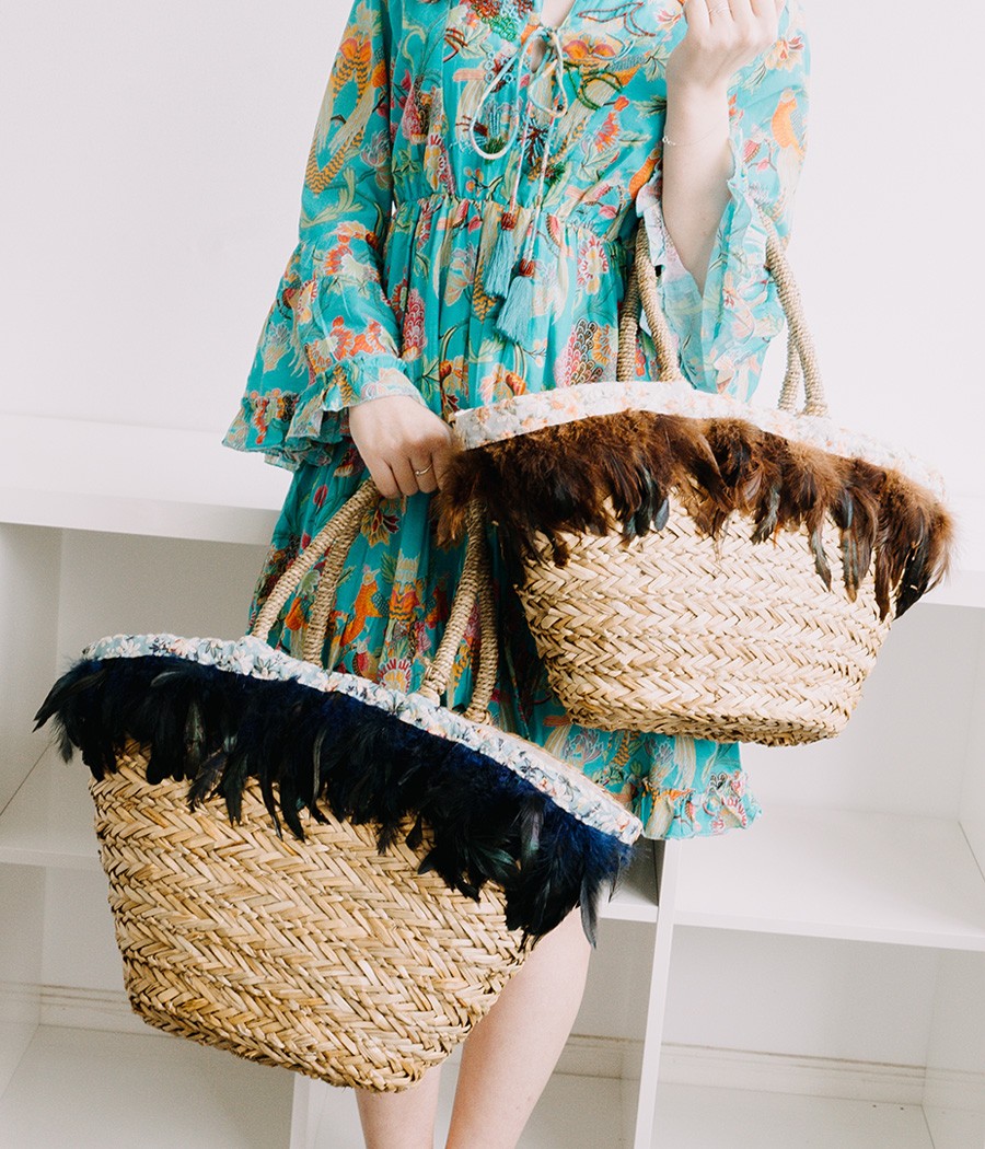 STRAW TOTE BAG FB-20041