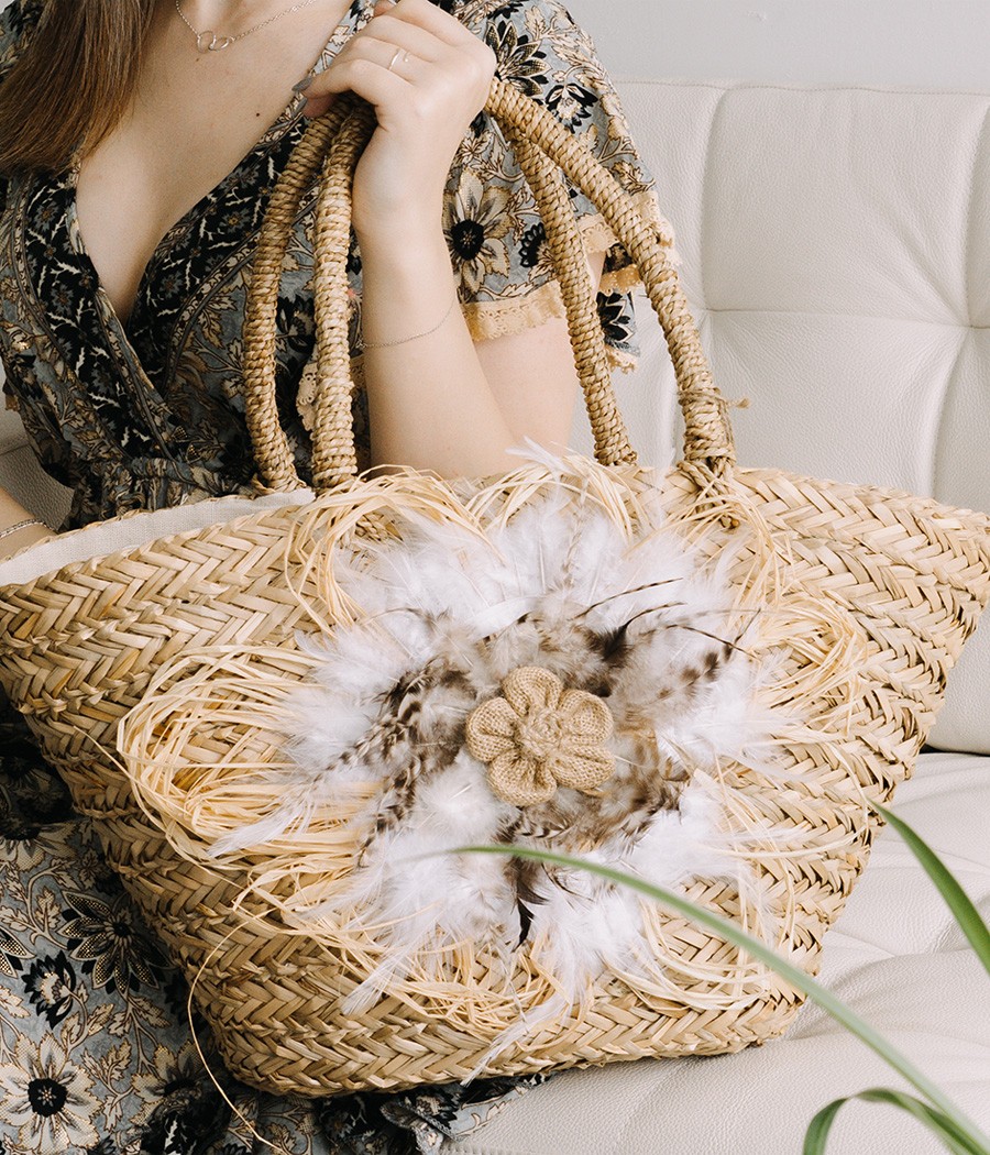 STRAW TOTE BAG FB-20044