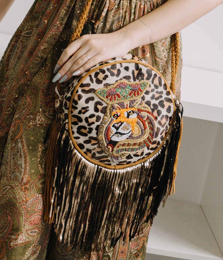 SUEDE FRINGE BAG W1330310